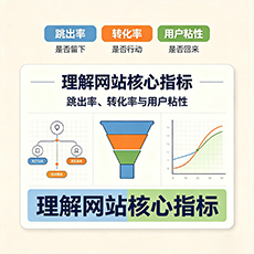 达坂城建站-理解网站核心指标：跳出率、转化率与用户粘性